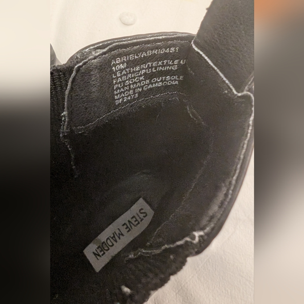Steve Madden Black Boots, size 10 - Picture 5 of 5